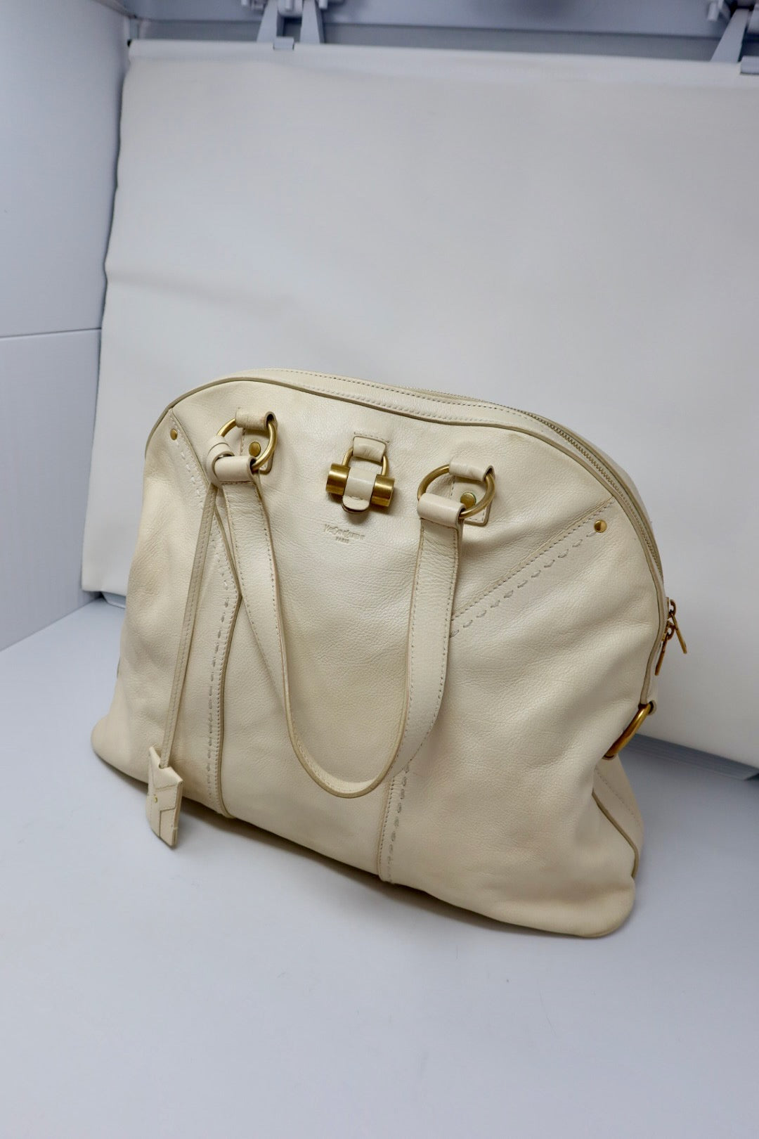 YSL Muse Cream Large Bag