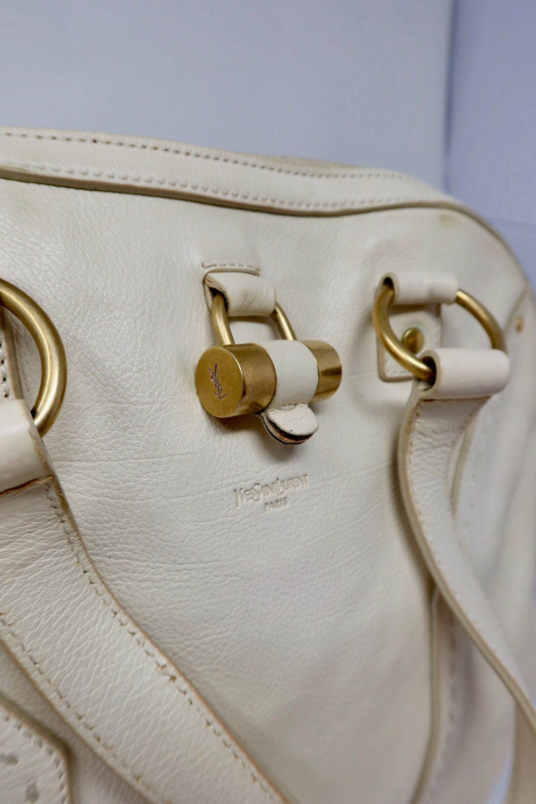 YSL Muse Cream Large Bag