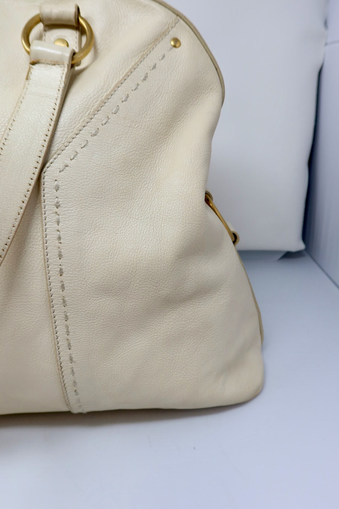 YSL Muse Cream Large Bag