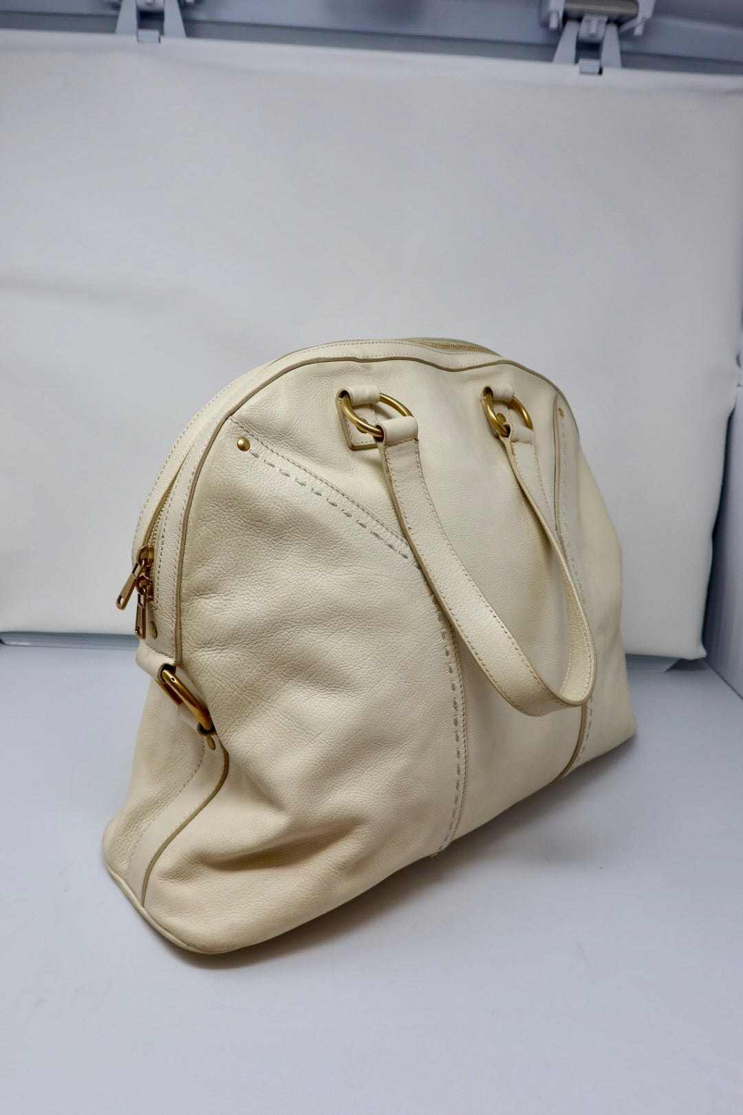 YSL Muse Cream Large Bag