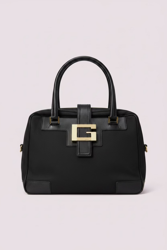 Gucci Tom Ford Black Shoulder Bag Logo