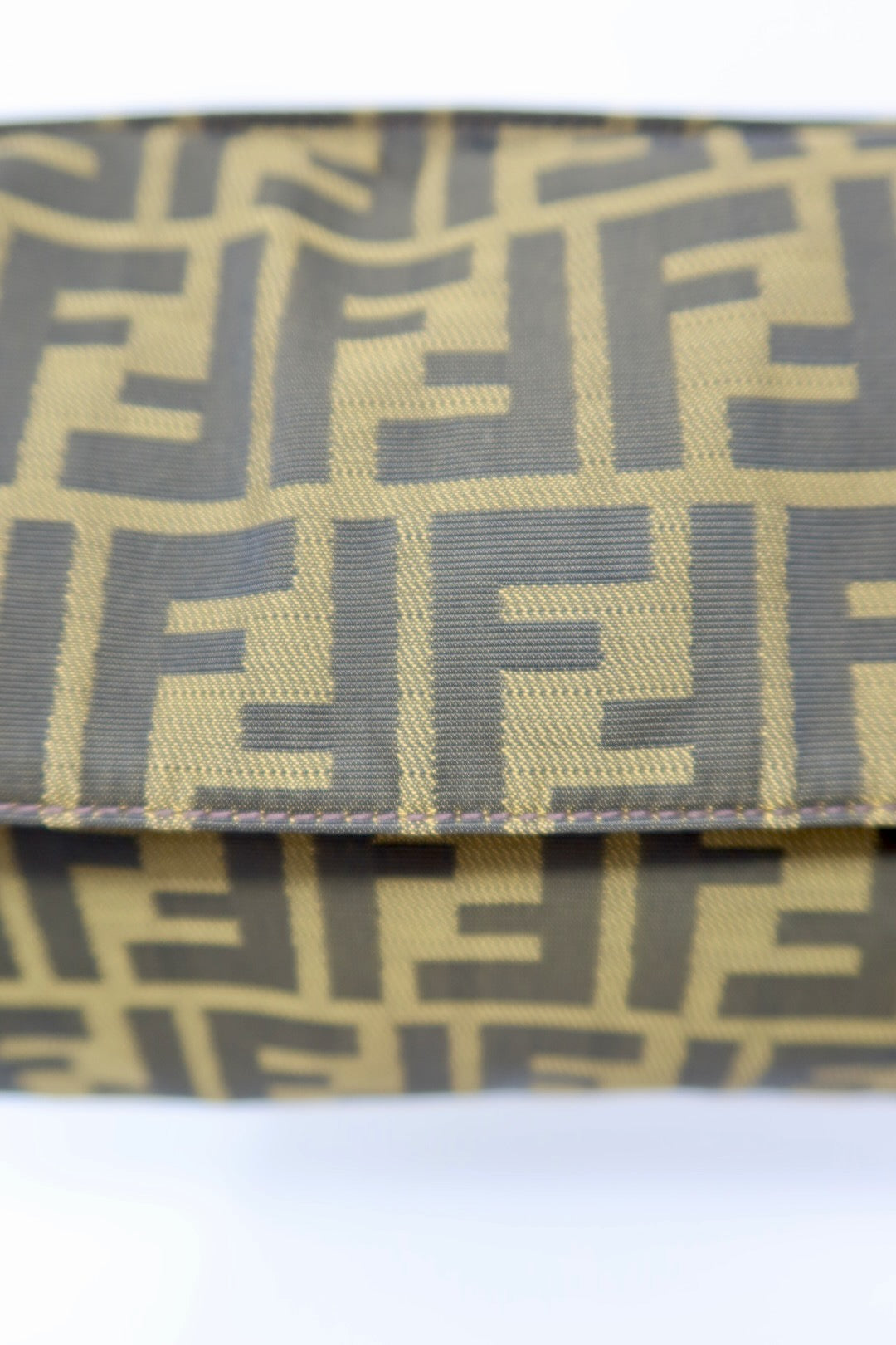 Fendi Zucca Brown Canvas Shoulder Bag