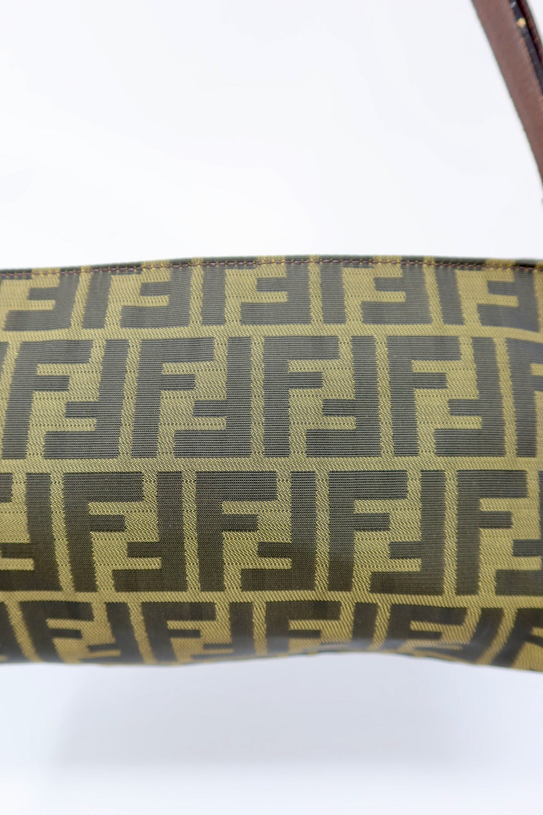 Fendi Zucca Brown Canvas Shoulder Bag