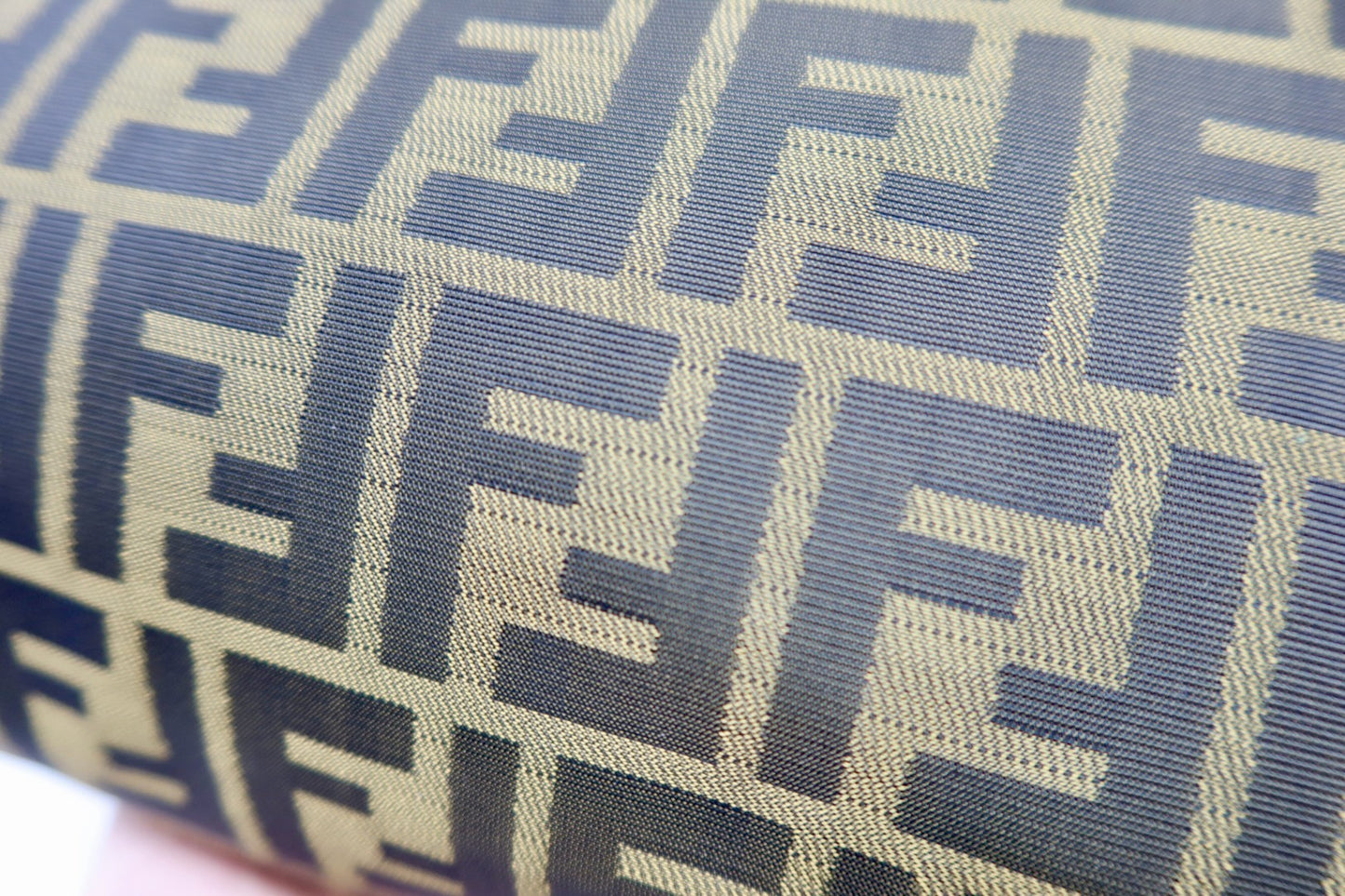 Fendi Zucca Brown Canvas Shoulder Bag