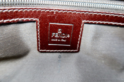 Fendi Zucca Brown Canvas Shoulder Bag