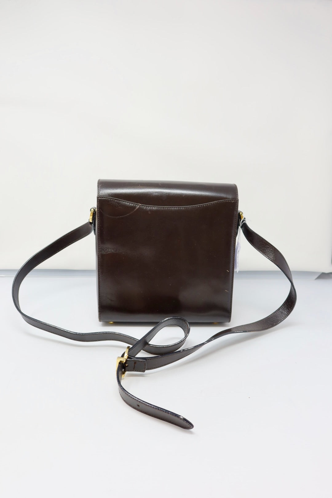 Salvatore Ferragamo Brown Gancini Leather Shoulder Bag