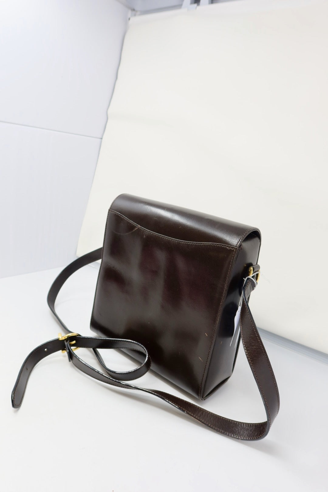 Salvatore Ferragamo Brown Gancini Leather Shoulder Bag