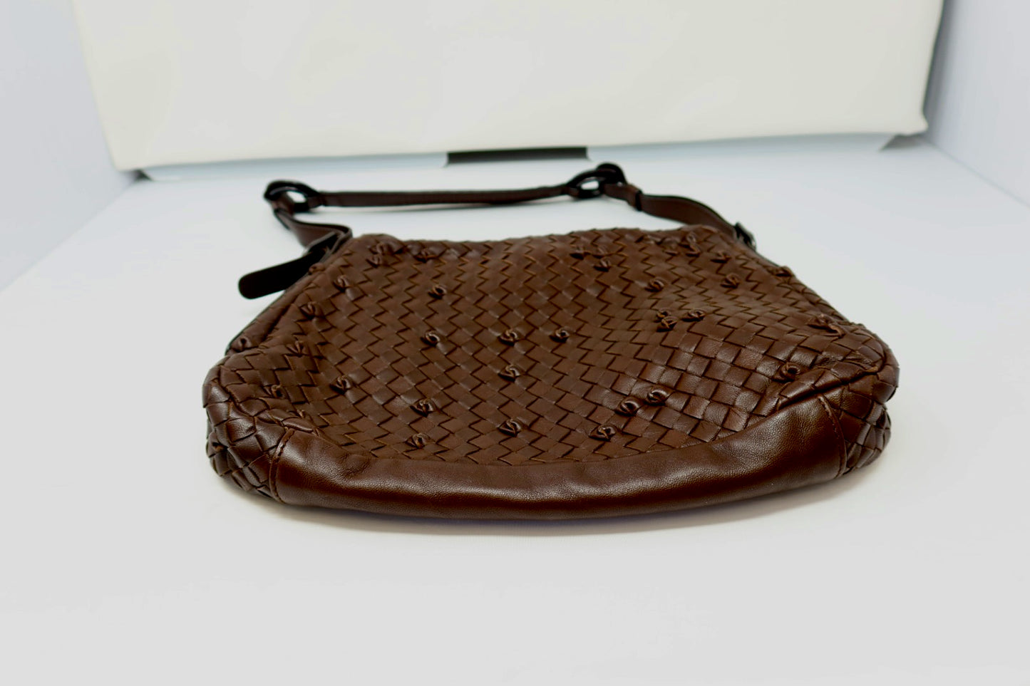 Bottega Veneta Intrecciato Brown Leather Shoulder Bag