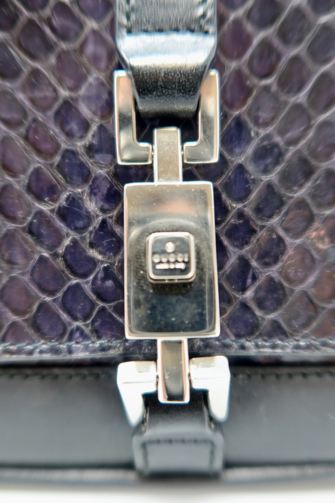 Gucci Black Snakeskin Mini Jackie