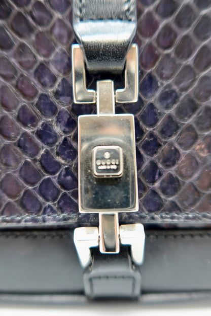 Gucci Black Snakeskin Mini Jackie