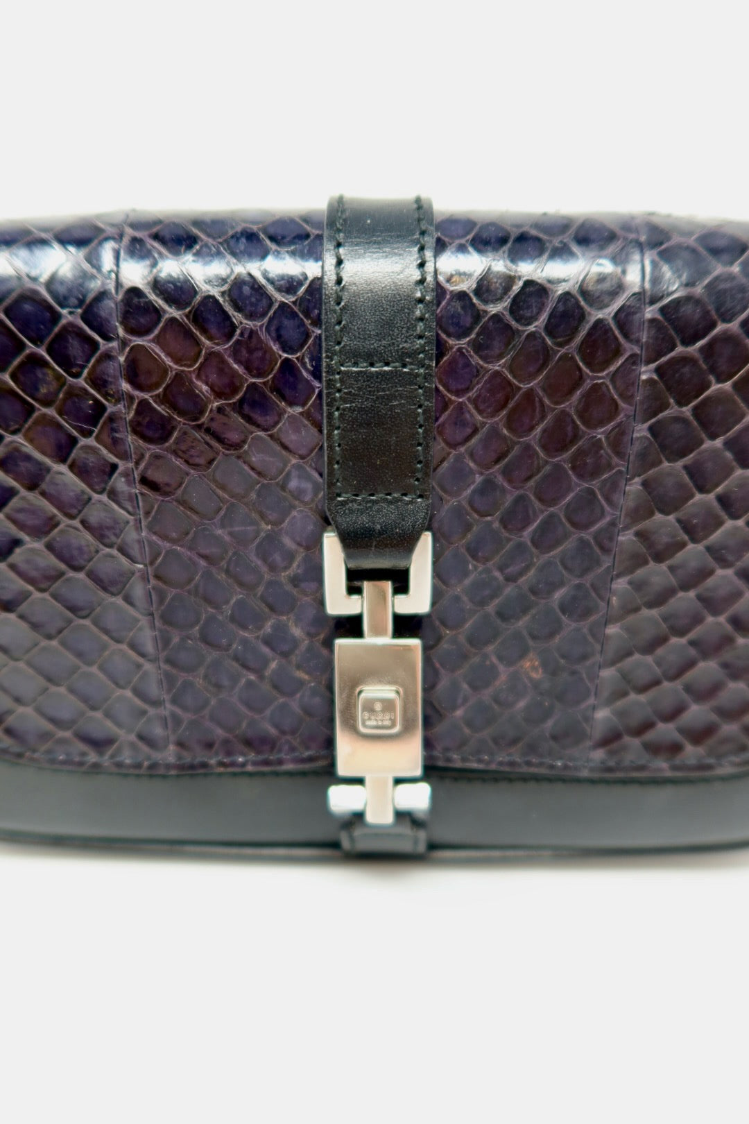 Gucci Black Snakeskin Mini Jackie