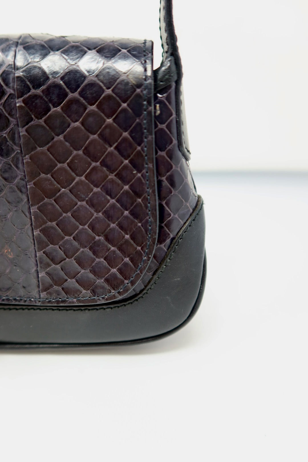 Gucci Black Snakeskin Mini Jackie
