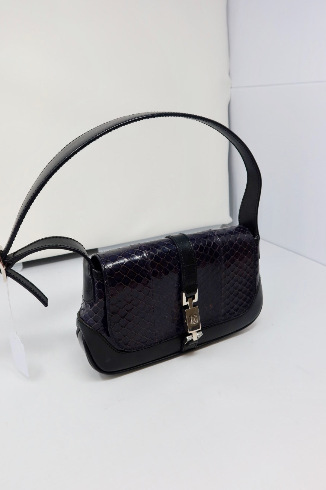 Gucci Black Snakeskin Mini Jackie
