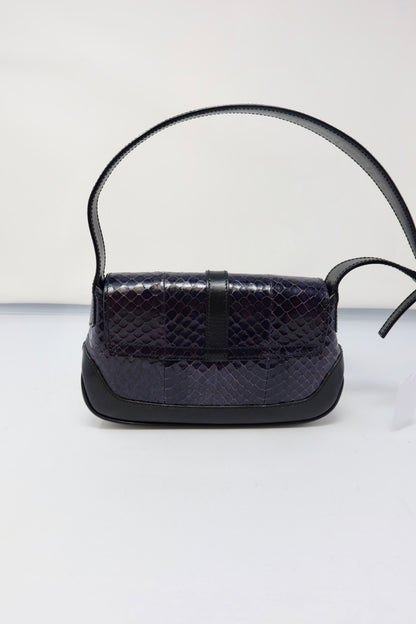 Gucci Black Snakeskin Mini Jackie