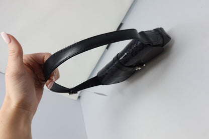 Gucci Black Snakeskin Mini Jackie