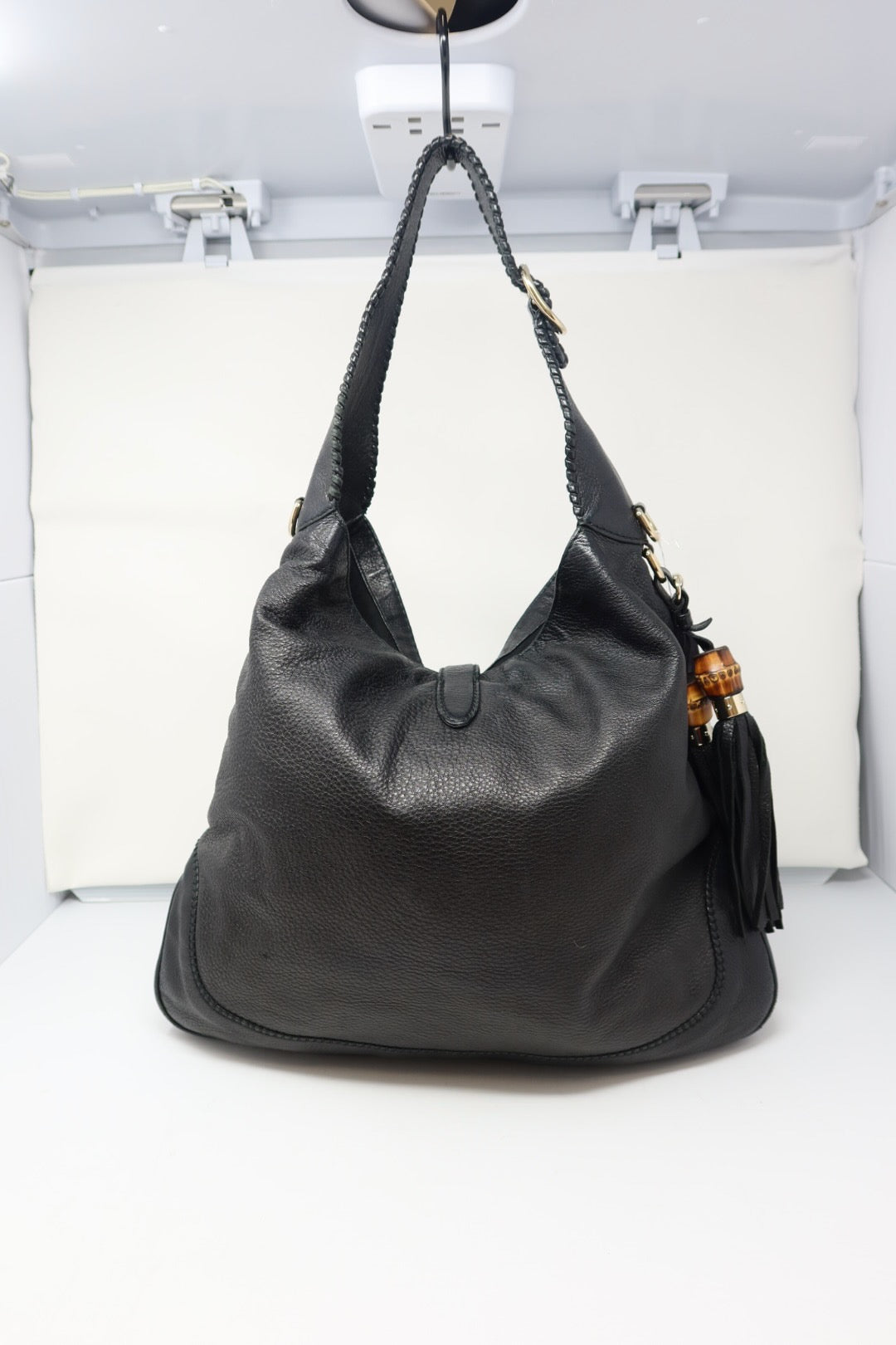 Gucci Jackie Bamboo Leather Shoulder Bag