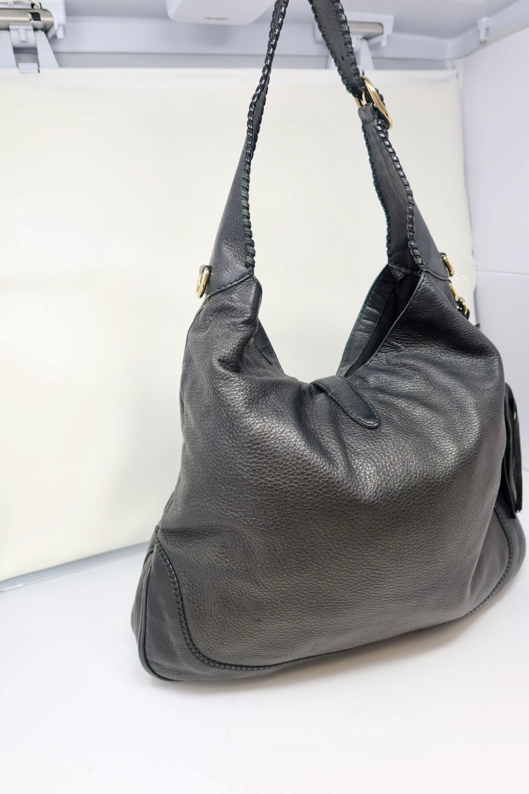 Gucci Jackie Bamboo Leather Shoulder Bag