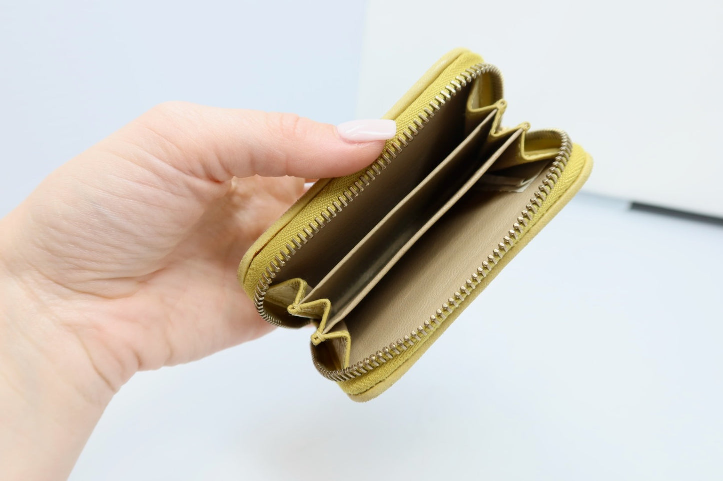 Bottega Veneta Intrecciato Card Holder Yellow Small