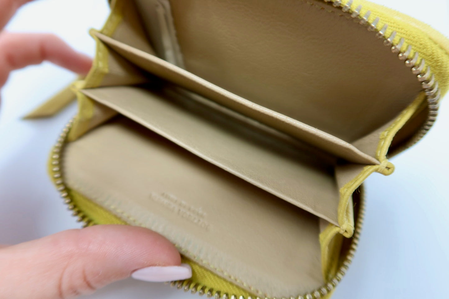 Bottega Veneta Intrecciato Card Holder Yellow Small