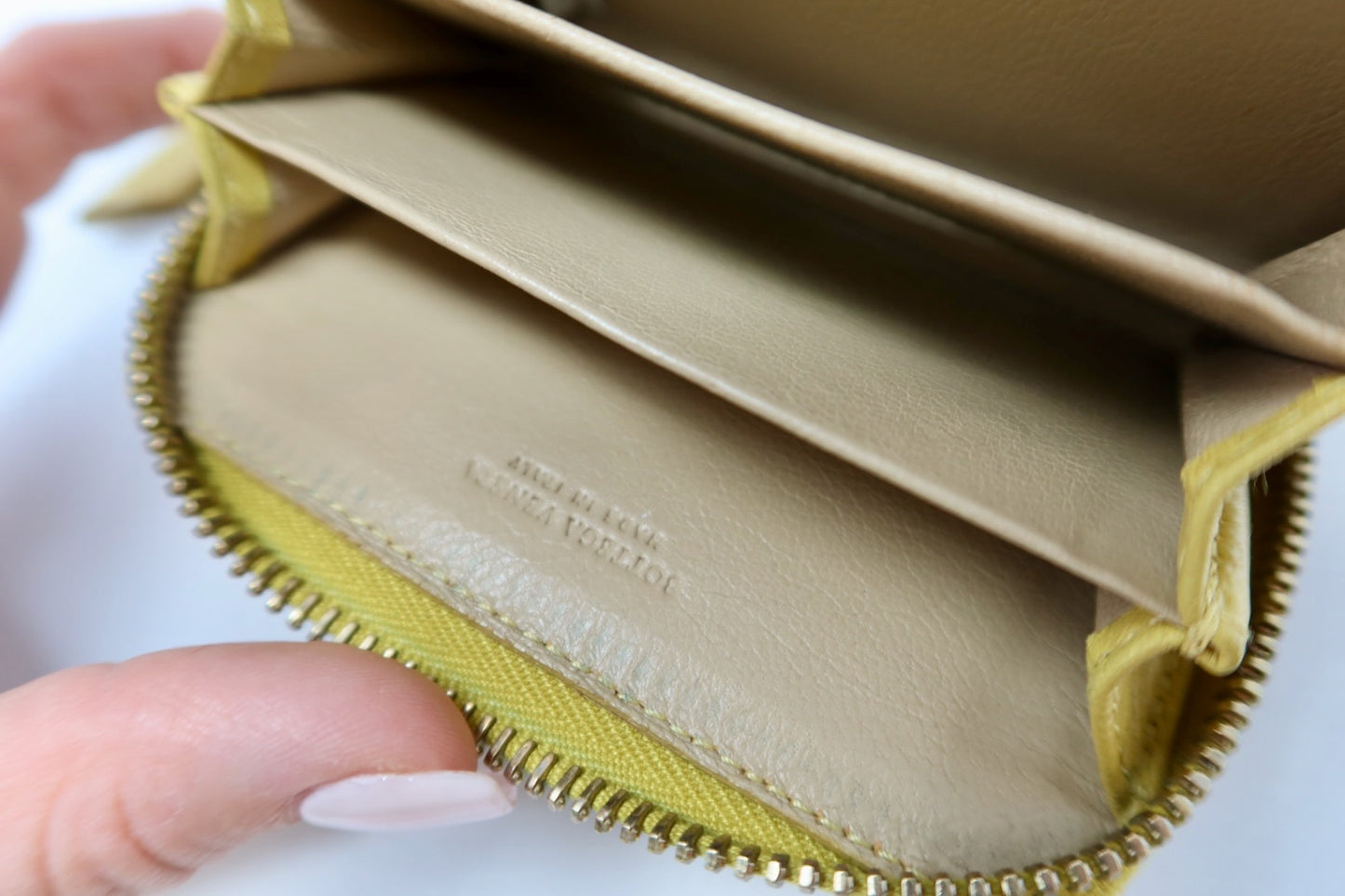 Bottega Veneta Intrecciato Card Holder Yellow Small