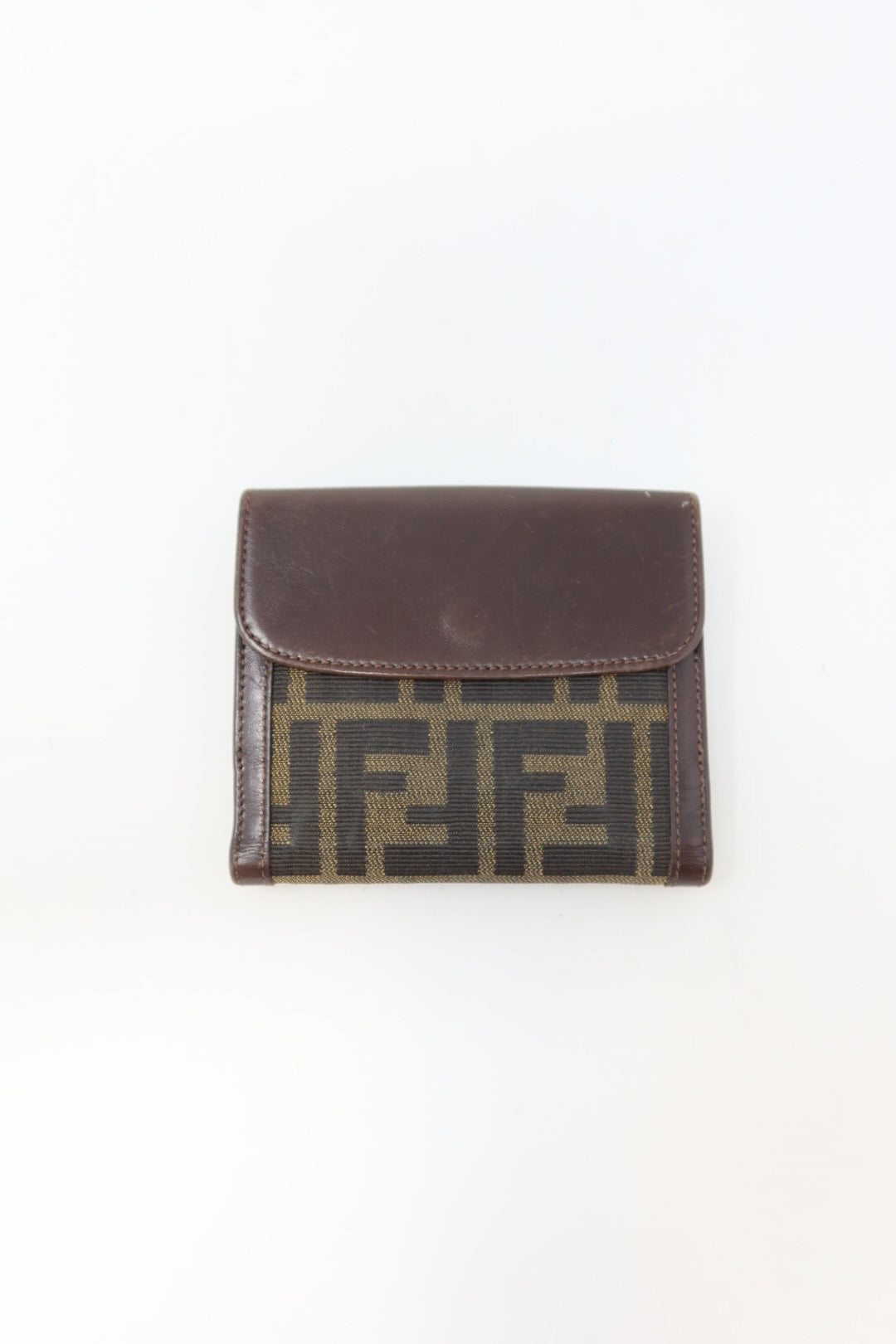 Fendi Zucca Canvas Compact Wallet