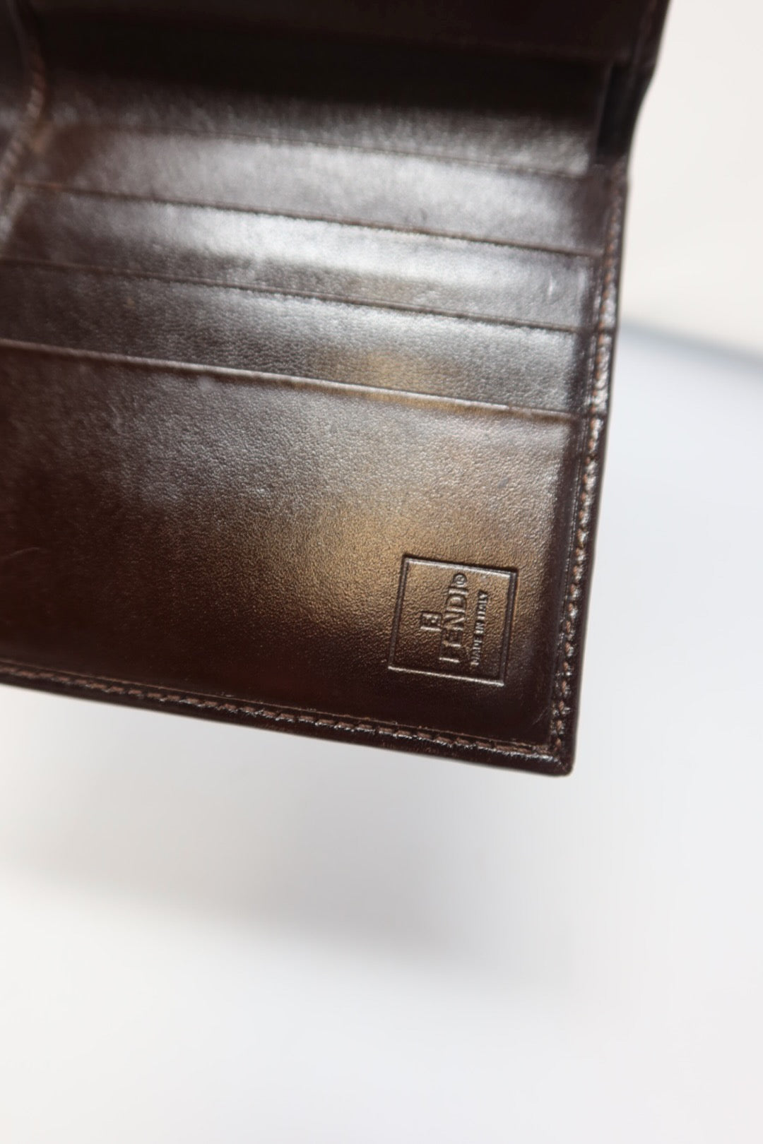 Fendi Zucca Canvas Compact Wallet