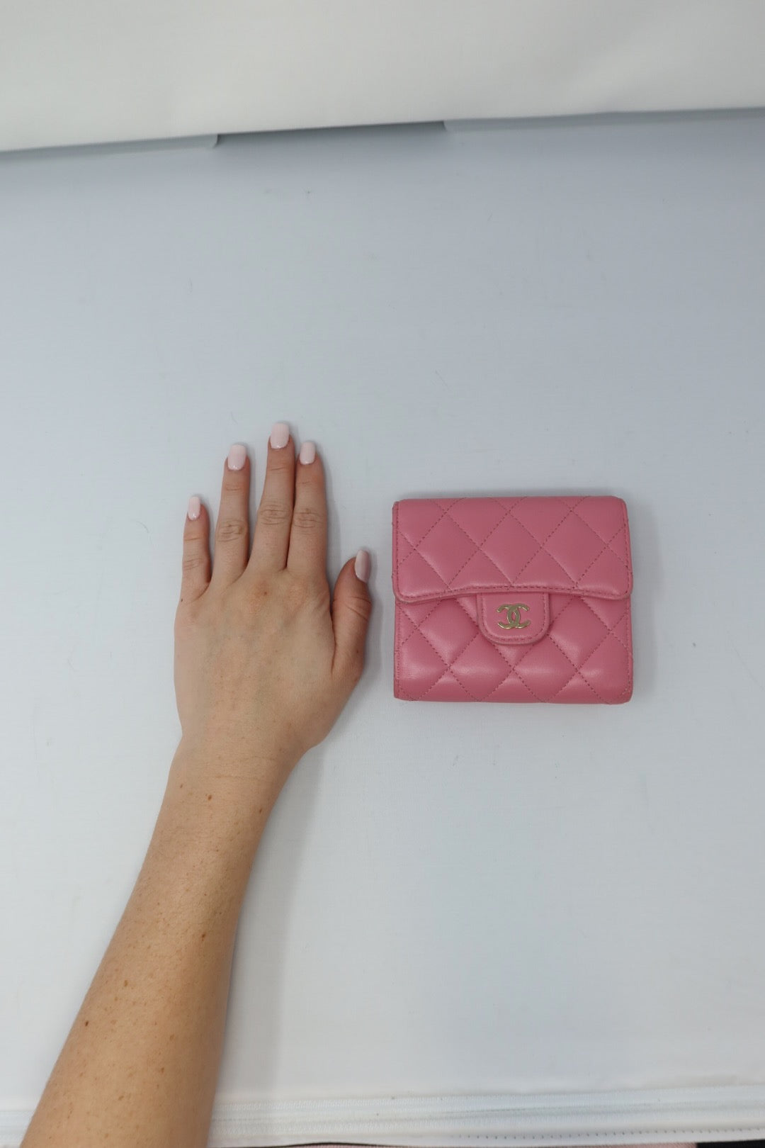 Chanel Matelasse Lambskin Wallet Pink