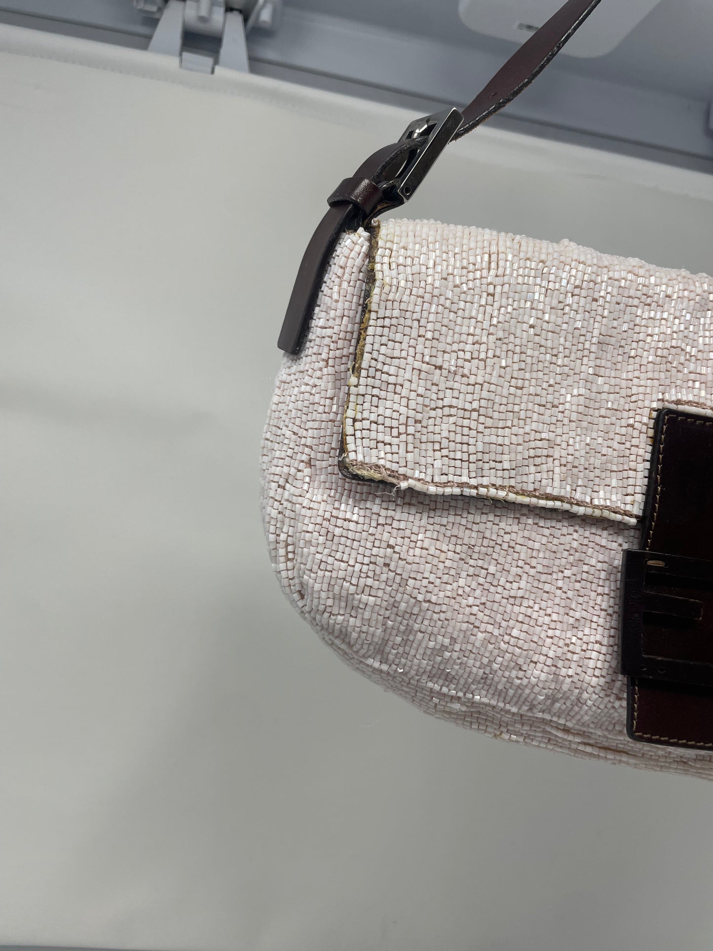 Fendi Beaded Baguette Pink