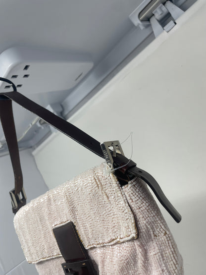 Fendi Beaded Baguette Pink