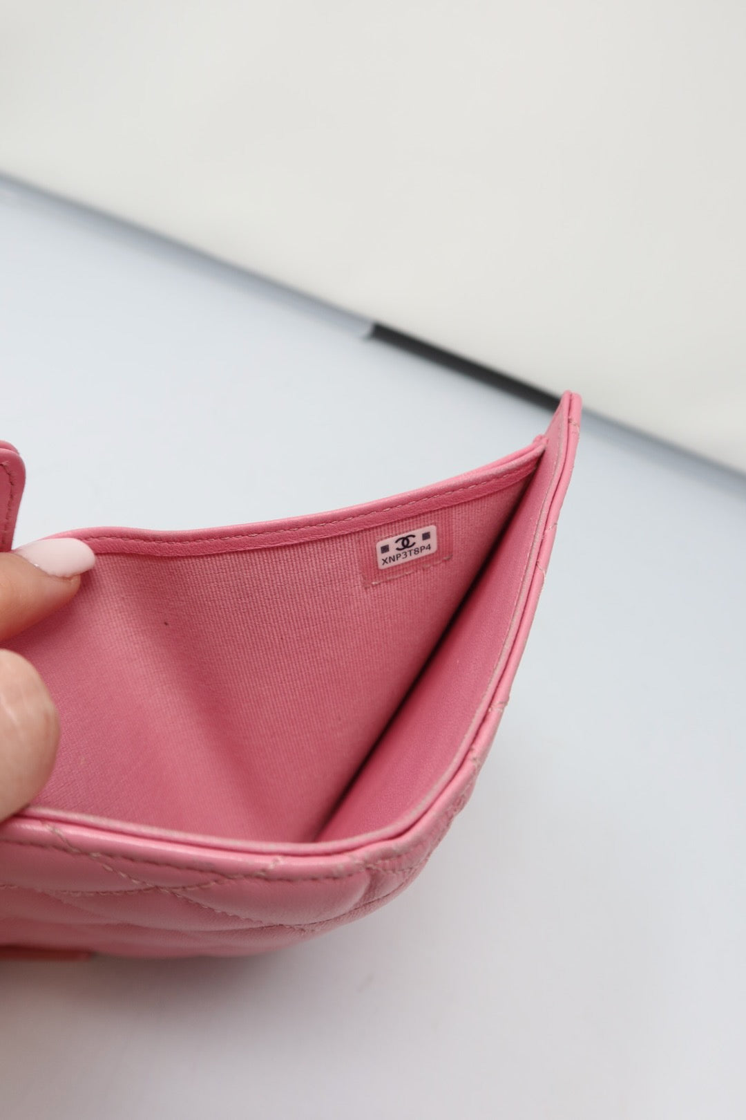 Chanel Matelasse Lambskin Wallet Pink
