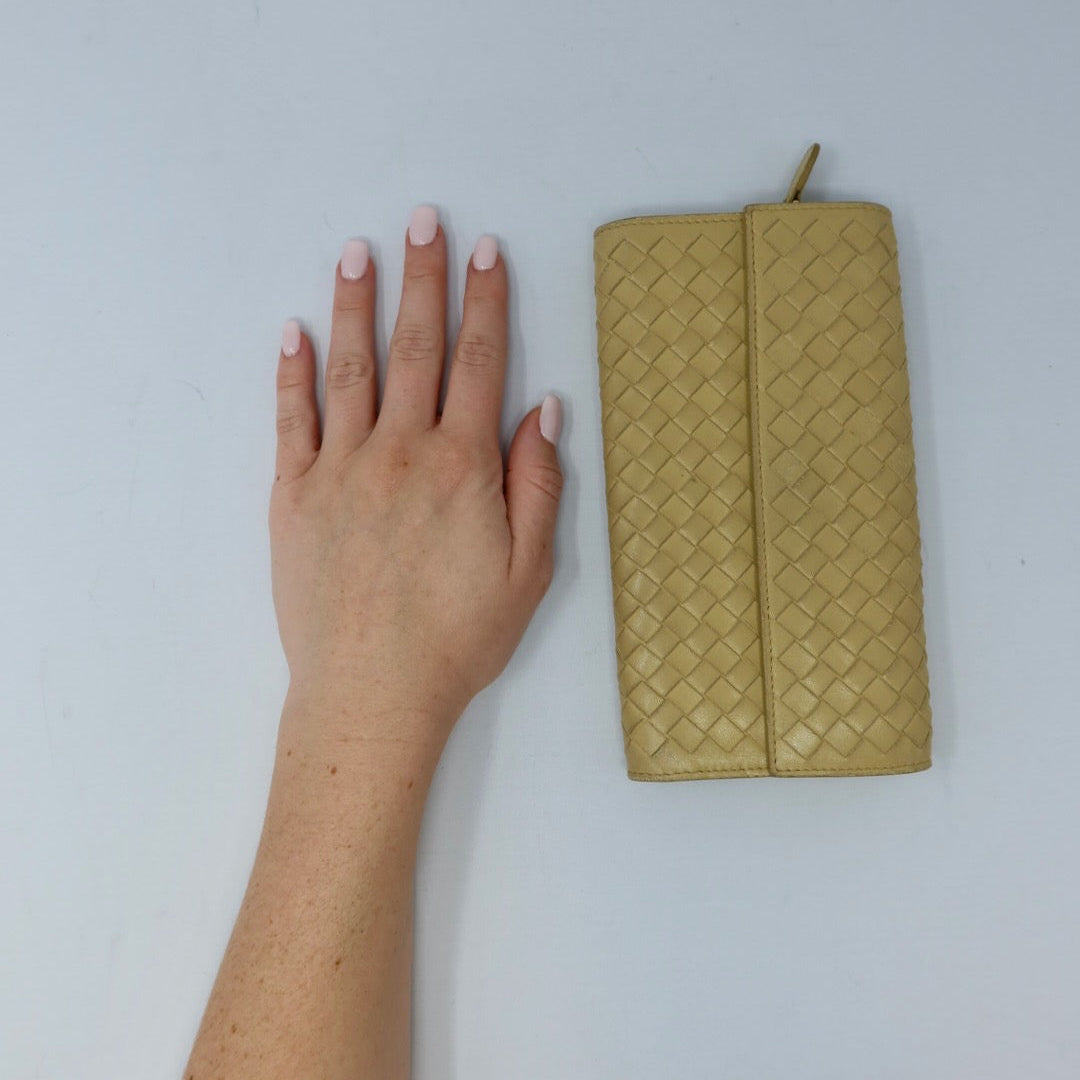 Bottega Veneta Intrecciato Wallet Yellow