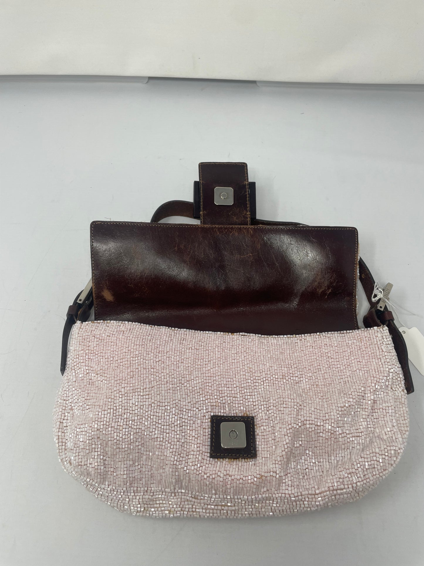 Fendi Beaded Baguette Pink