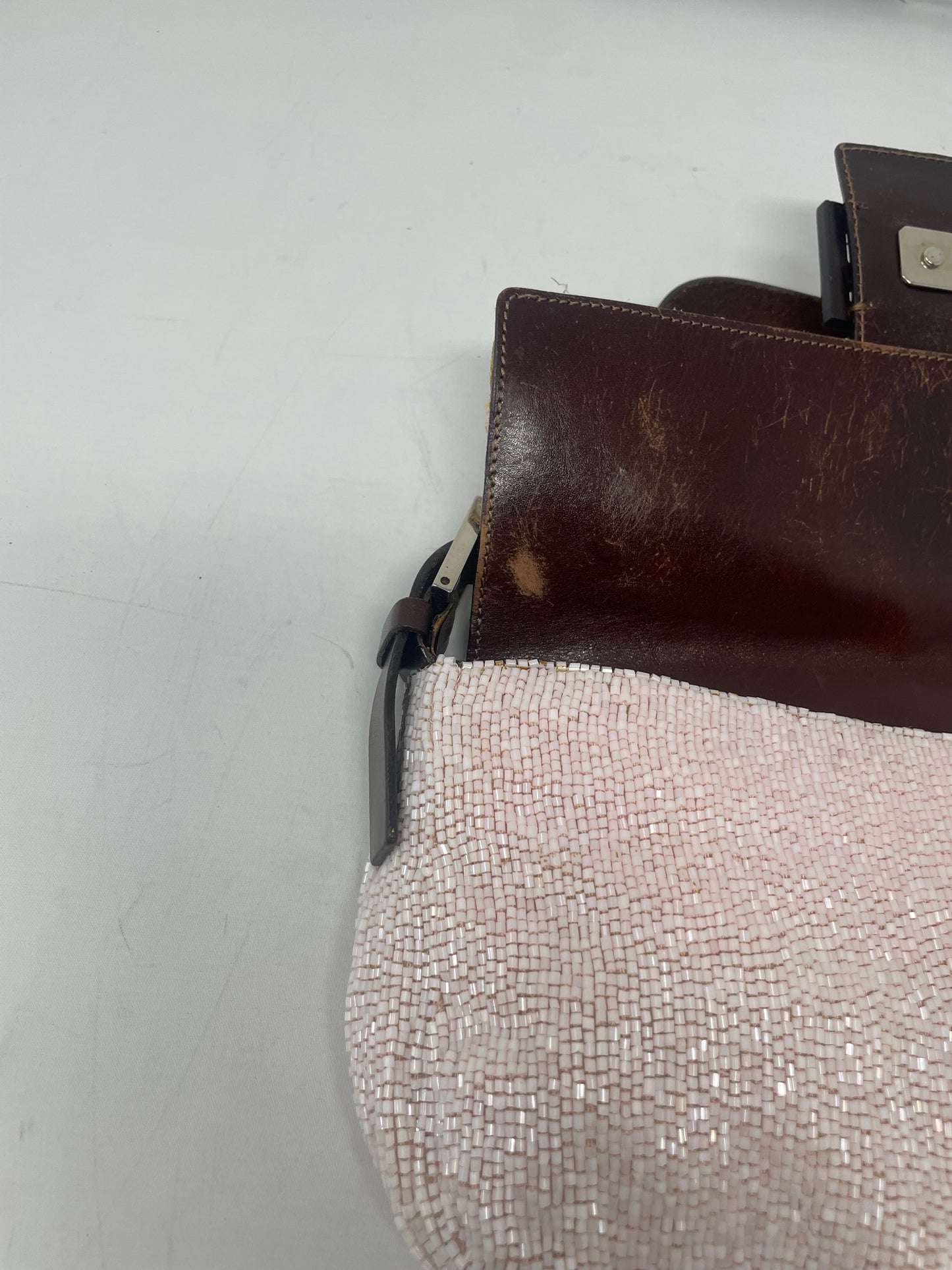 Fendi Beaded Baguette Pink