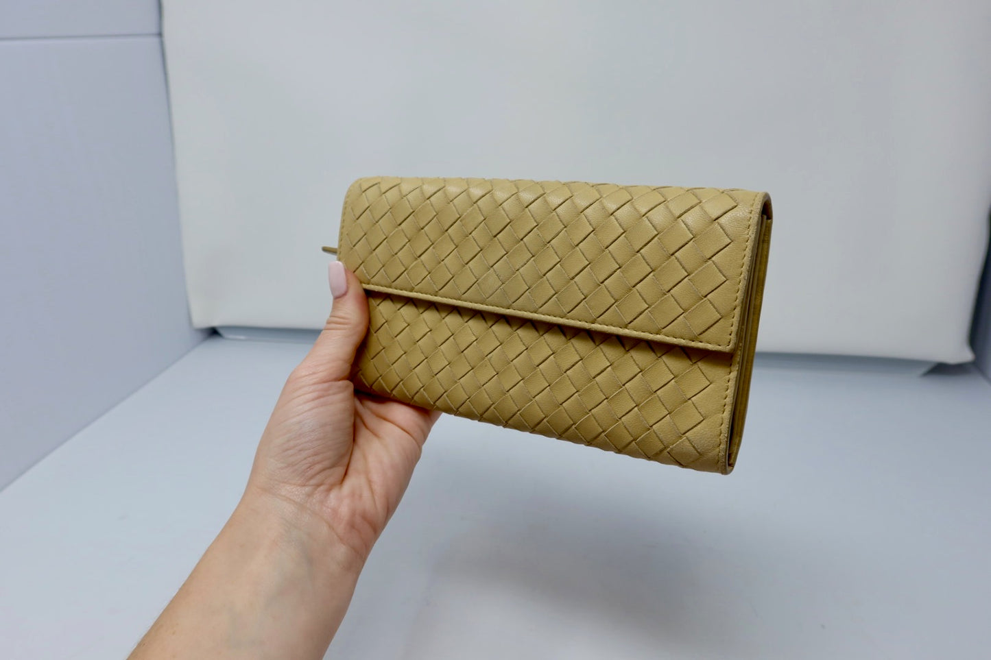 Bottega Veneta Intrecciato Wallet Yellow