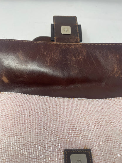 Fendi Beaded Baguette Pink