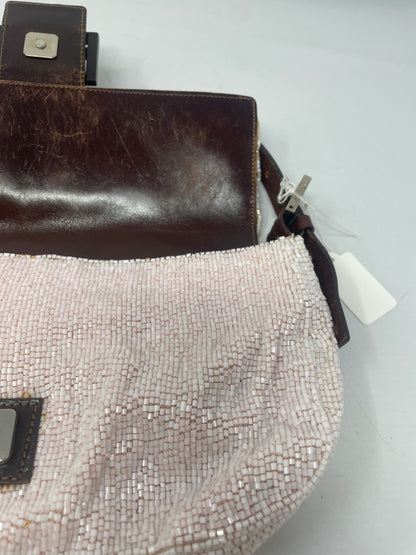 Fendi Beaded Baguette Pink