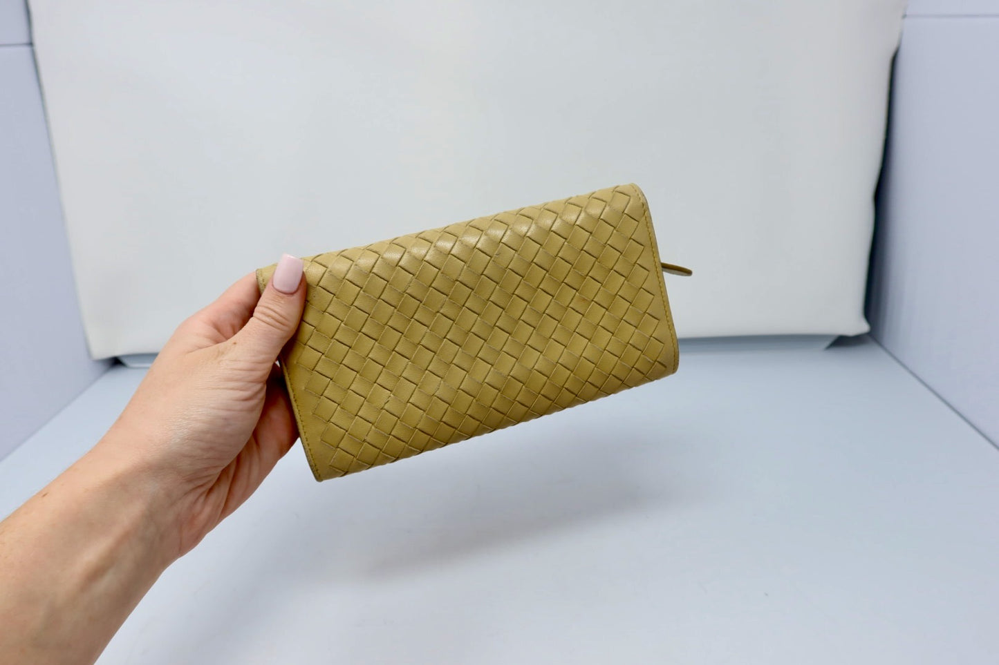 Bottega Veneta Intrecciato Wallet Yellow
