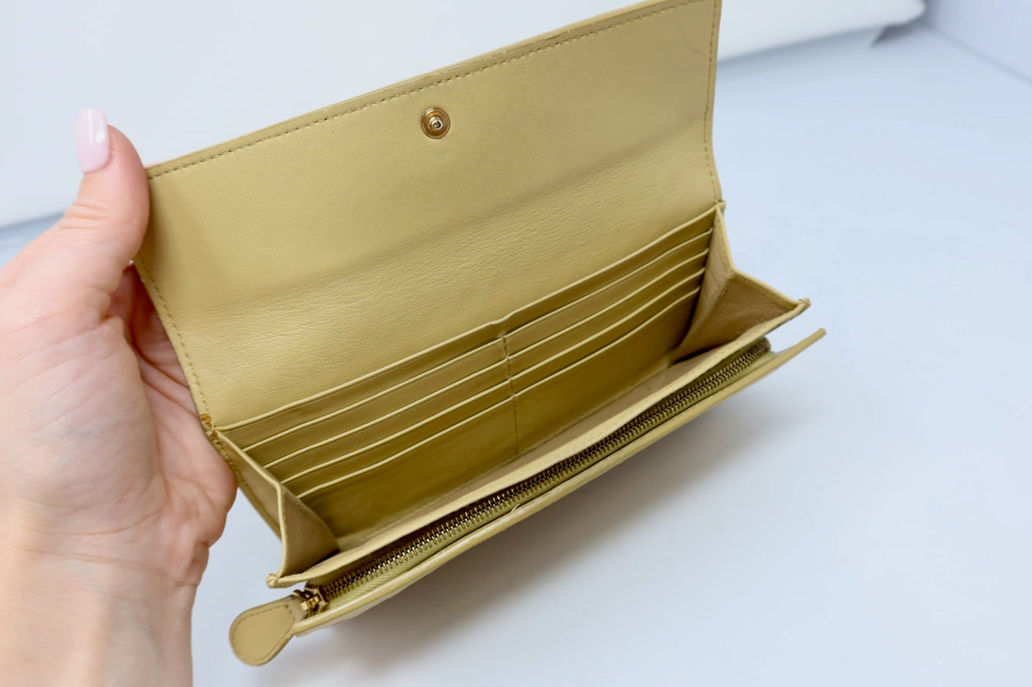 Bottega Veneta Intrecciato Wallet Yellow