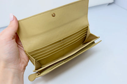 Bottega Veneta Intrecciato Wallet Yellow
