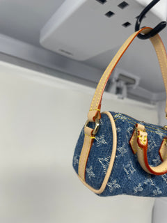 Louis Vuitton x TM Cherry Micro Speedy Bag Charm with Strap, original box, and duster