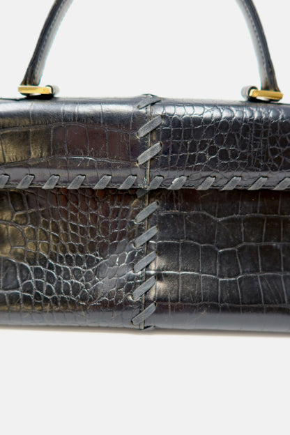 YSL Top Handle Bag Black
