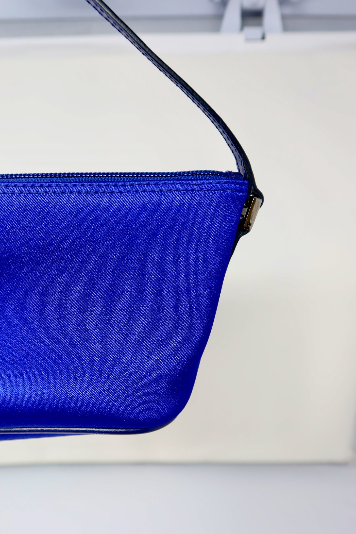 Gucci Royal Blue Satin Pochette