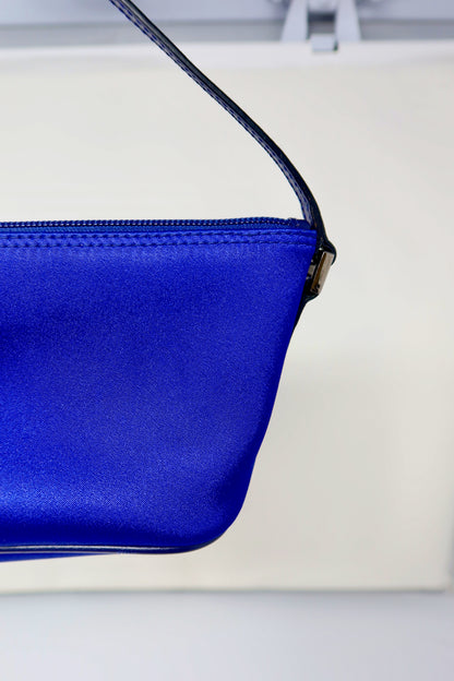 Gucci Royal Blue Satin Pochette