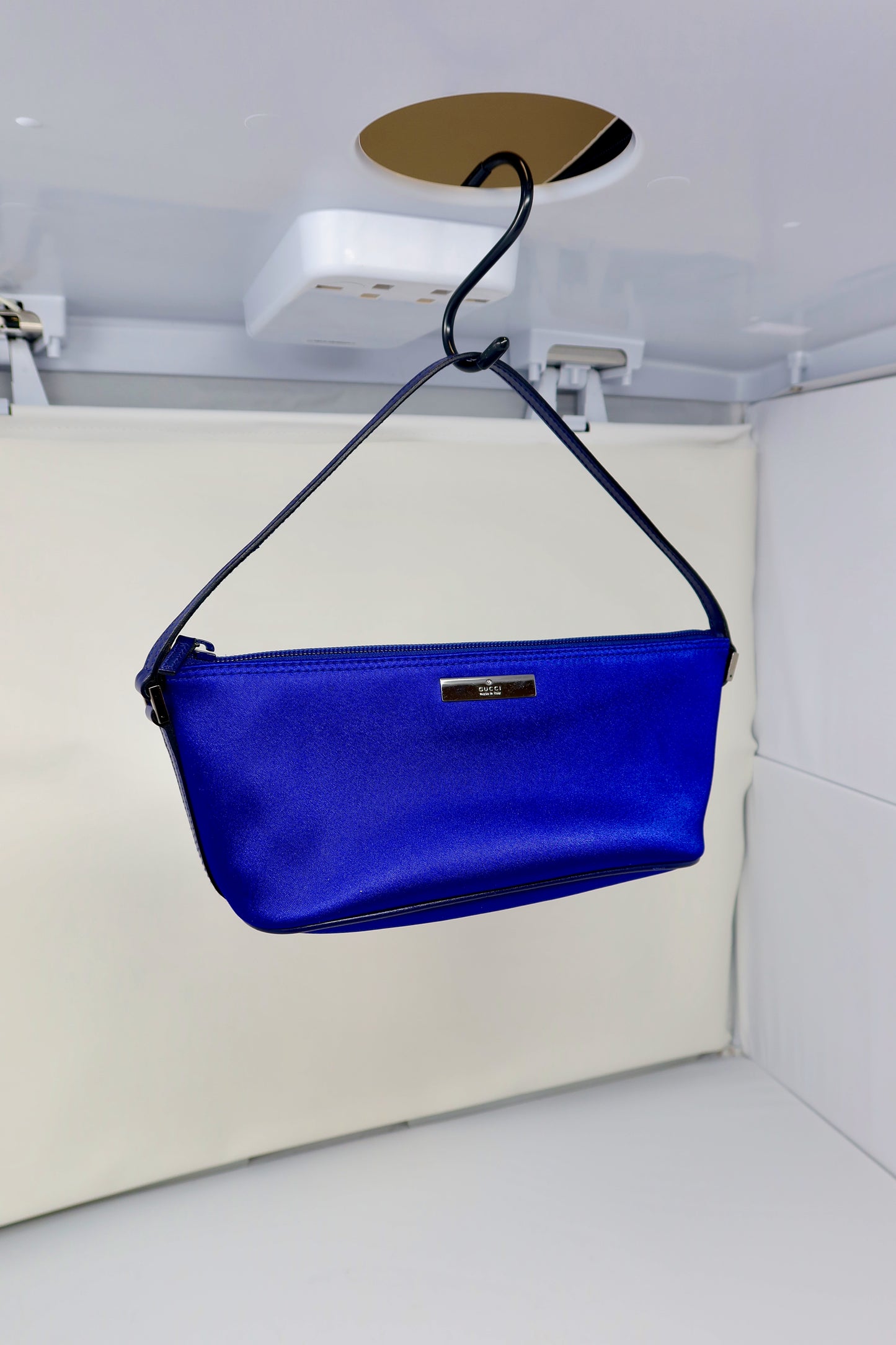 Gucci Royal Blue Satin Pochette