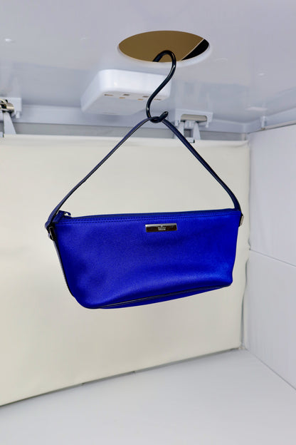 Gucci Royal Blue Satin Pochette