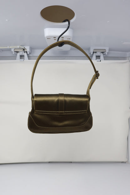 Gucci Tom Ford Era Mini Khaki Satin Jackie Bag