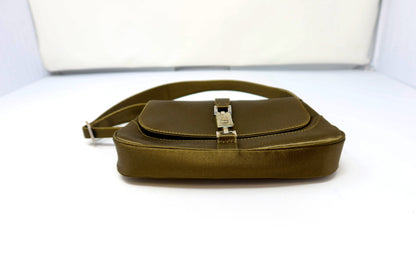 Gucci Tom Ford Era Mini Khaki Satin Jackie Bag