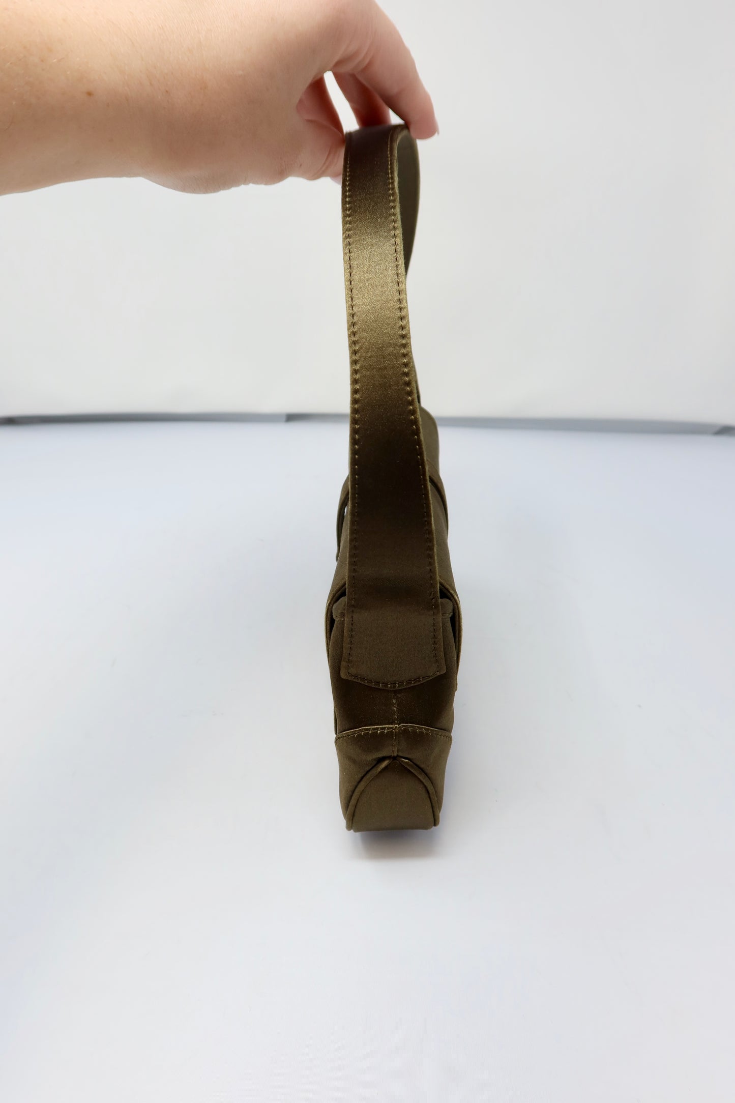 Gucci Tom Ford Era Mini Khaki Satin Jackie Bag