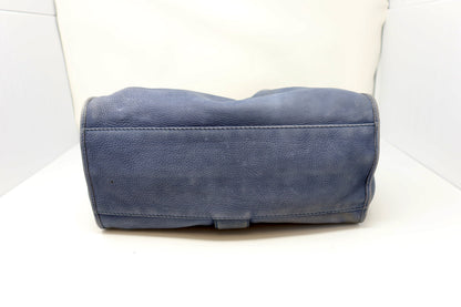 Gucci Horsebit Blue Leather Hobo Bag