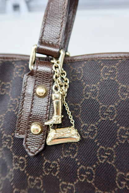 Gucci GG Canvas Dark Brown Mini Tote - Under $700